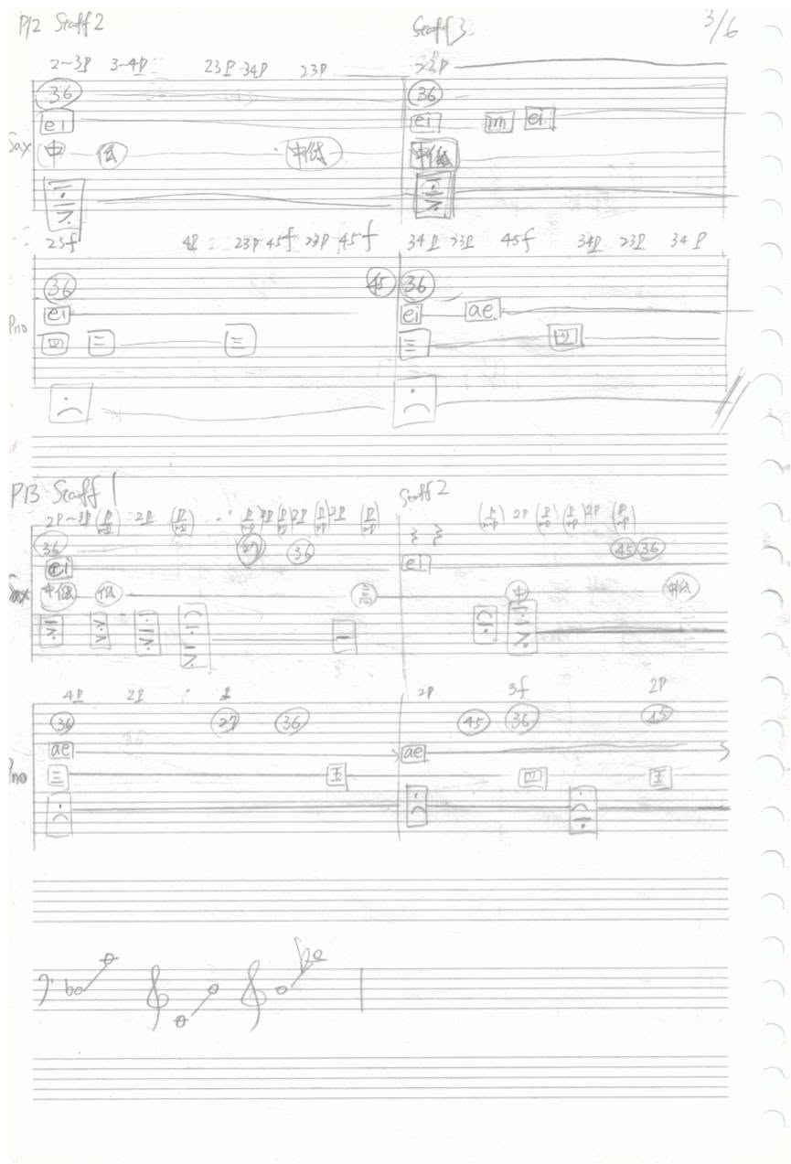 Appendix C: manuscript of the saxophone and piano parts